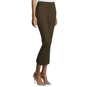 Theory Erstina B. Approach Stretch Cropped Pants Size 4 Green